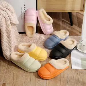 털실내화 호빵 겨울 슬리퍼 학교 교실용 사무실 방한용