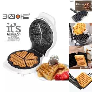 키친아트 라팔A80 와플메이커 하트 크로플기계/와플팬/와플기계/가정용/업소용/간식/와플펜/야외/와플구이