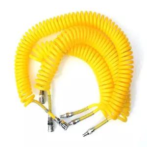 우레탄에어코일호스 8mm x 5mm x 10m 노랑 IN-85611/에어/스프링호스/코일호스/코일/에어호스/버스/연질