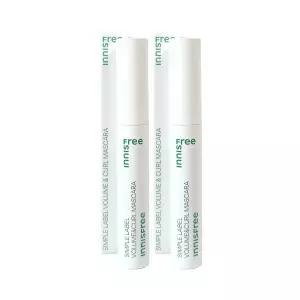 이니스프리 심플라벨 볼륨앤컬 마스카라 x2개