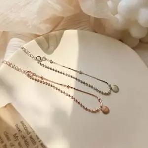 여자 여성 캐주얼 스타일 심플 팔목 얇은 팔찌