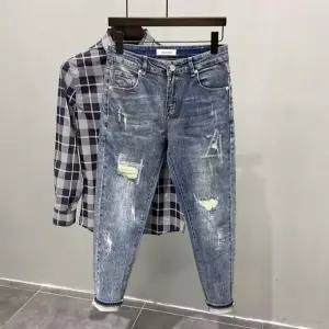 원+원 남자 찢어진청바지 찢청 빈티지 컷팅 순수