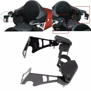 바이크 오토바이컵홀더 거치대 Harley Touring Electra Street Road Glide Ultra 97-13 조정 가능 뒷좌석