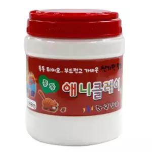 한국칼라 통통 튀는 부드럽고 가벼운 신기한 점토 대용량 칼라클레이_흰색 500g 학습교재