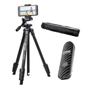 셀루미 블루투스 삼각대 풀세트_블랙리모컨 스마트폰 카메라 캠코더 DSLR
