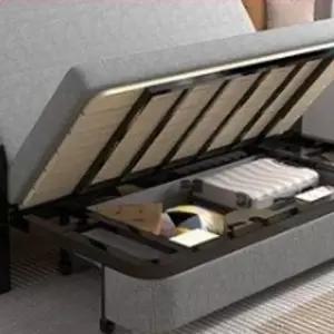 퀵슬립소파베드 셰나베크 쇼파 라이트그레이블랙 082m