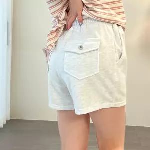 여성 여름 반바지 밴딩 3부 버튼 뒷포켓 장마철 스타일