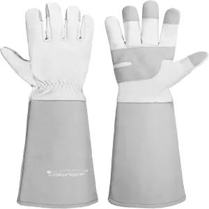 남성용 핸들랜드 롱 가드닝 장갑 가시 방지 장미 가지치기 가죽 정원 마당 건틀렛 선물