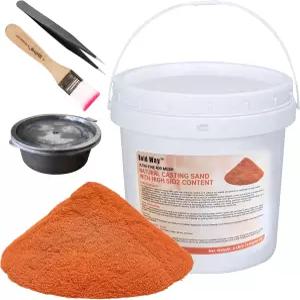 6LB 천연 주조 모래 초미세 ( 400Mesh ) - 금 은 구리 재사용 가능한 성형 점토와 같은 금속 복제품에