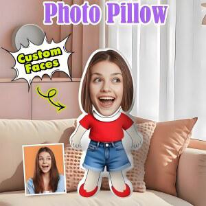 쿠션형 인간형 사진 얼굴 맞춤형 베개 창의적인 새로운 선물 장난감 소년용 생일 소파용