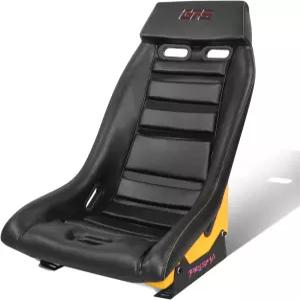 NRG 이노베이션스 PRI-100BK-ARCade Prisma GT 고정 백 버킷 레이싱 시트 사이드 마운트 브래킷 블랙 가죽