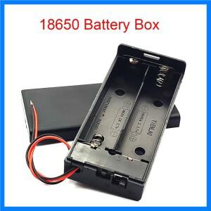 18650 배터리 케이스 3.7V 18650 배터리 상자 2x18650 배터리 홀더 ON/OFF 스위치가 있는 2 슬롯 컨테이너