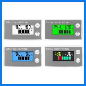 DC8-100V 배터리 용량 표시기 LCD 디지털 전기 측정기 납산 리튬 LiFe PO4 전압 테스터 자동차 도구 6133A