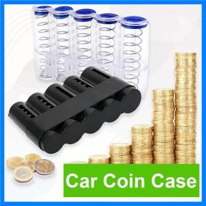 자동차 동전 상자 태국 바트 동전 5 슬롯 지원 자동차 동전 상자 동전 디스펜서 동전 홀더 분류기 수집가