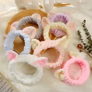 세안 고양이 헤어밴드 목욕용품 머리띠 귀여운 샤워용품