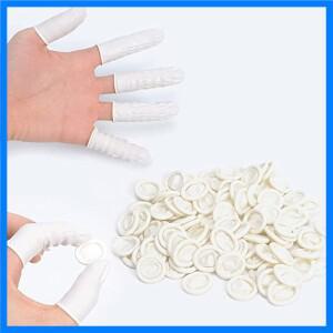 50pcs 일회용 손가락 침대 라텍스 정전기 방지 손가락 침대 수제 전자 부품 시계에 대 한 노동 보호 제품