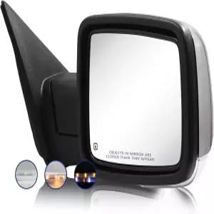 사이드 미러 2009-2018 닷지 램 1500 2010-2018 2500 3500 파워 가열식 턴 시그널 온도 센서(크롬)와