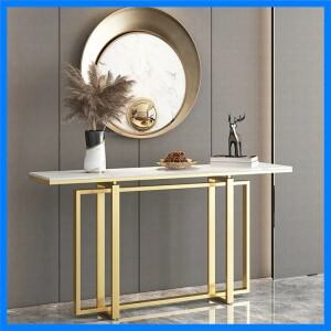 노르딕 호텔 로비 수납 테이블 라이트 럭셔리 콘솔 테이블 서랍이 있는 입구 캐비닛 거실용 골드 아이언 좁