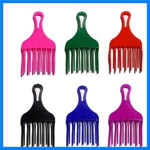 전문 컬 더블 레이어 헤어 스타일링 도구 큰 이빨 빗 브레이드 헤어 포크 미용 빗 미용실