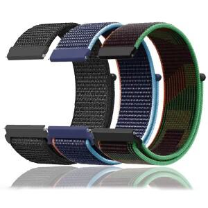 순토 호환 RACE S/Ocean/VERTICAL  밴드 5 9 Peak DLC/Pro 3 짐 스포츠 Woven Correa용 퀵 핏 나일론 루프