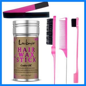 LOCKMIO 75g 가발 용 부드러운 왁스 스틱 깨진 머리카락 마무리 유물 천연 딸기 향기 편리한 스타일링 솔리