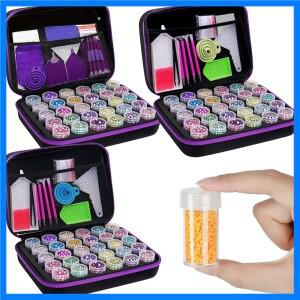 30칸 다이아몬드 페인팅 비즈 보관함 대용량 세트 (액세서리 포함) 모자이크 컨테이너 가방 도구 키트