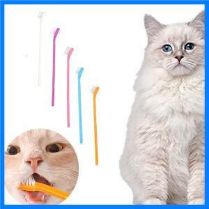 수의사 추천 개 칫솔 - 작은 입 개 고양이를 위한 마이크로 헤드 치아 청소 도구 360 °   껌 케어 애완동