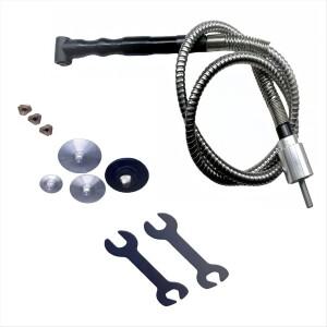 ABNH 1세트 90도 핸드피스+드릴 척 그라인더용 스테인리스 샤프트 6mm 앵글 플렉시블 밀 머신