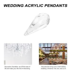 71개 크리스탈 볼 펜던트 투명 아크릴 세트 홈 웨딩 크리스마스 바 로비 장식 빛 굴절 효과