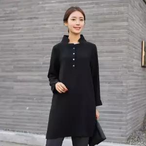 엄마옷 단자크 반오픈 롱블라우스 1GHJ23755 중년여성 마담 60 70대  빅사이즈 할머니