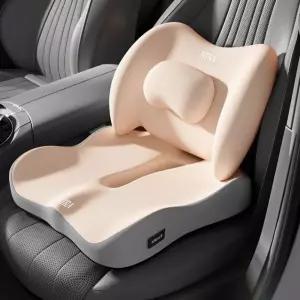 젤피 운전석 두툼한 등받이 자동차 운전 방석 높은 키높이