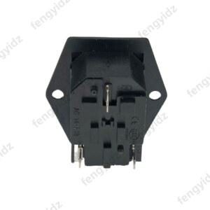 IEC320 C14 LED 빨간색 소켓 전기 커넥터 내장형 스위치 250V 마운트 퓨즈 AC 로커 플러그 10A 입구