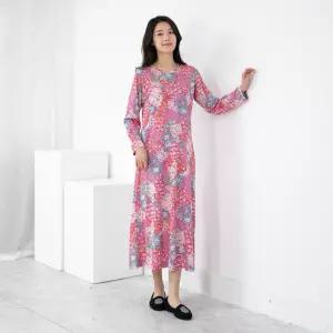 엄마옷 초롱꽃 면 원피스 홈웨어 1GHJ24504 중년여성 마담 60 70대  빅사이즈 할머니