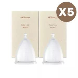 해피문데이 베이직컵 입문자 생리컵 실리콘 숏+숏5set BNS