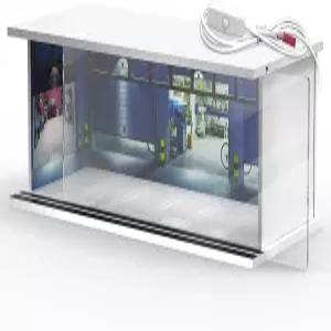 삼유초 1/64 핫 휠 매치박스 자동차용 스케일 다이캐스트 디스플레이 케이스 LED 조명과 아크릴 커버가