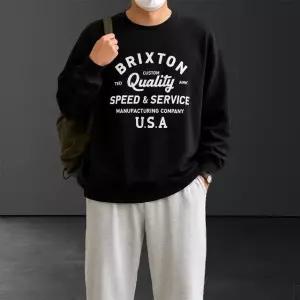 BRIX 롱슬리브 긴팔 쭉티 (3color) 오버핏 빅사이즈 박스 프린팅 (WFK6L7F)