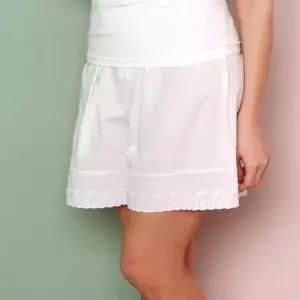 아사면 시원한 부드러운 자수 흰색 속바지 (WFJ68WE)