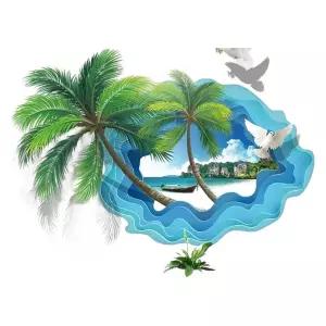 인테리어 스티커 입체 천장 거실 방수 셀프 착시 그림