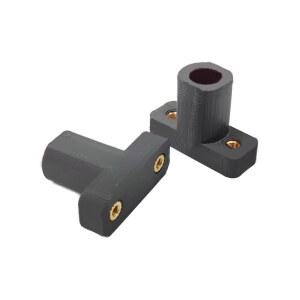 버바나 2PCS DIY 드론 랜딩 기어 수직 고정 시트 다이아 8mm 12mm 탄소 섬유 튜브 커넥터 블랙 플라스틱 마운트 베이스 RC 멀티콥터 쿼드콥터 FPV 액세서리