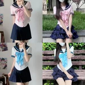 두줄라인 베이직or레이스치마 마린 세라복 교복세트