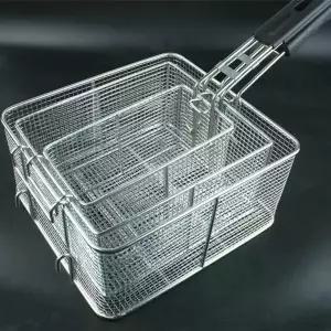 튀김기채 채반 대형 스테인레스 큰 거름망 업소용 주방 손잡이