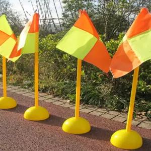 드론 축구장 대결 장애물 울타리 기둥 에어바운스