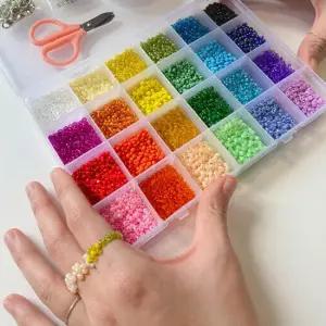 비즈부자재 24색 반지 목걸이 팔찌 만들기 키트세트