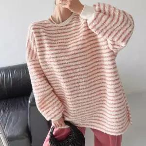 /옷자락 여자 빅사이즈 양털 링거넥 티셔츠