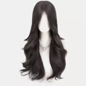 여성 내츄럴 롱 웨이브 통가발 시스루뱅 여신머리 (WFJ7CI2)