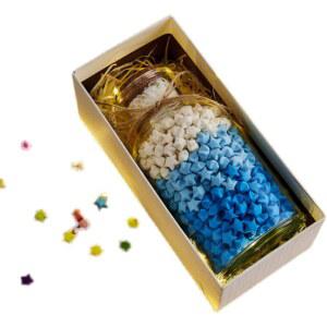 발광스티커 학천마리 접기 종이학 종이학유리병 말린꽃병 램프 C자형홀더 유리병 트럼펫 종이 종이학천마리 소장용