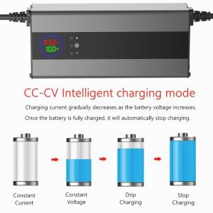 20A 10-93V Adjustable 24V 48V 60V 72V 84V 54.6V Li-ion Lifepo4 Lithium Battery Charger 8S 13S 14S 1