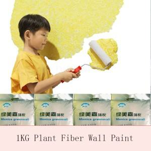 파니식 1kg 식물 섬유 벽지 친환경 페인트 자가 발포 TV 배경 벽 액체
