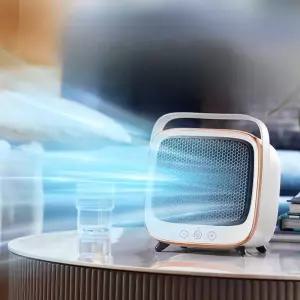 미니 온풍기 탁상 전기 히터 냉난방 겸용 캠핑 사무실