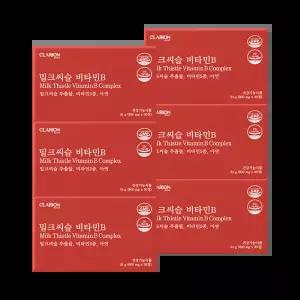 클라리온 밀크씨슬 비타민B 30정 24g 6박스 간영양제